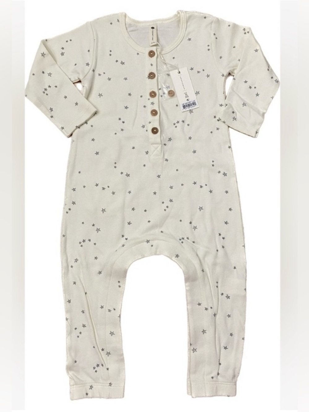 Quincy Mae Organic Cotton Romper w/ Snaps, Gender Neutral, Soft, New, Baby Gift